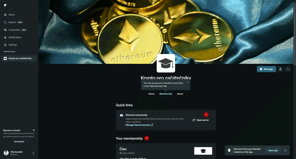 Devátý obrázek k článku o registraci na Patreonu a propojení Patreonu s Discordem