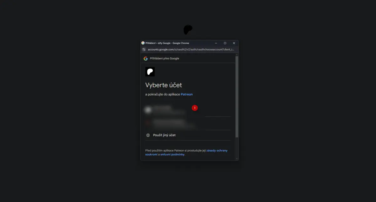 Pátý obrázek k článku o registraci na Patreonu a propojení Patreonu s Discordem
